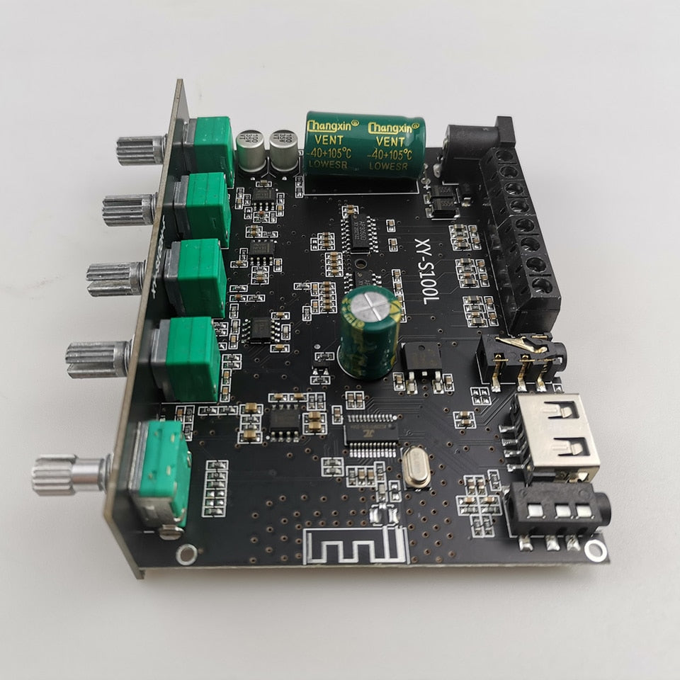 2*50W+100W Power Subwoofer BT Amplifier Board Sound Class D Home Theater Audio Stereo Equalizer AUX Amp Customize