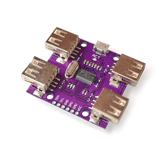 Custom 204 CJMCU-204 USB 2.0 HUB 4-Port Controller Module High Speed DC 5V 500mA