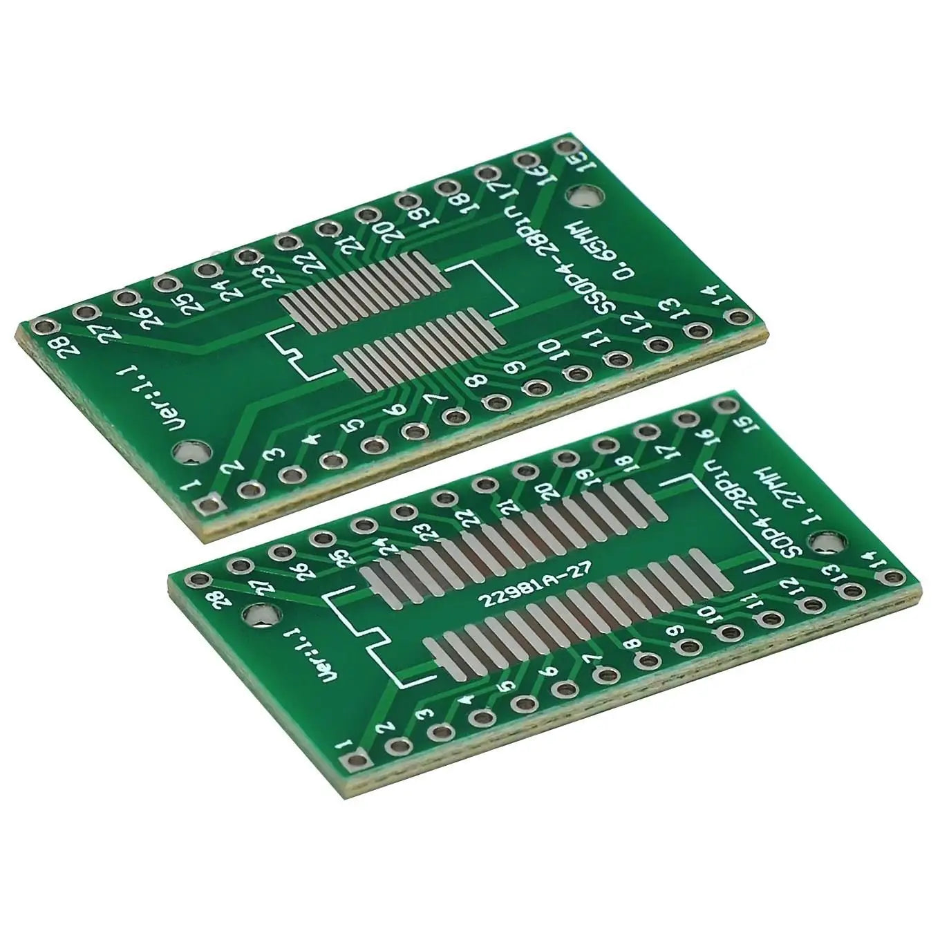 Custom 20PCS/LOT SO/SSOP/SOIC/MSOP TSSOP28 / TSSOP20 turn DIP28 1.27MM / 0.65MM turn 2.54MM IC adapter Socket / Adapter plate / PCB