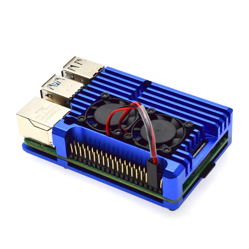 Raspberry pi 4 Case 4 Model B Armor Case Aluminum Alloy Shell Metal Cabinet Passive Cooling Heat Dissipation Raspberry Pi Case LT-4BLP1007FC customize