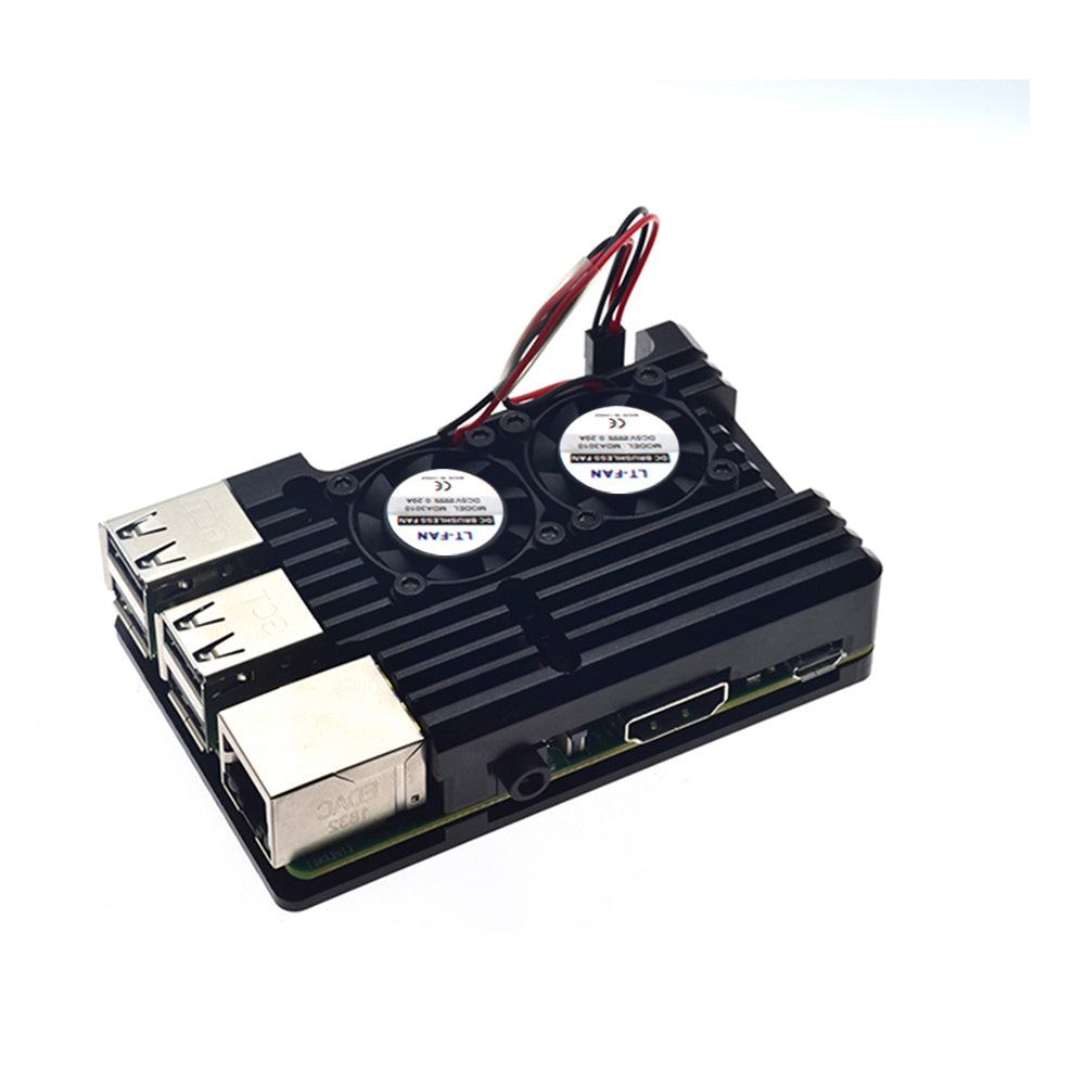 Raspberry pi 4 Case 4 Model B Armor Case Aluminum Alloy Shell Metal Cabinet Passive Cooling Heat Dissipation Raspberry Pi Case LT-4BLP1007FC customize