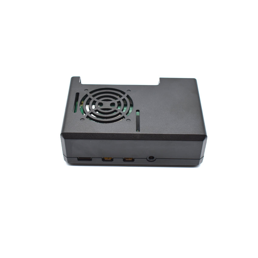 Raspberry Pi case , compatible with pi 4, can be installed with fan, reserved cable port, black LT-4A06 customize