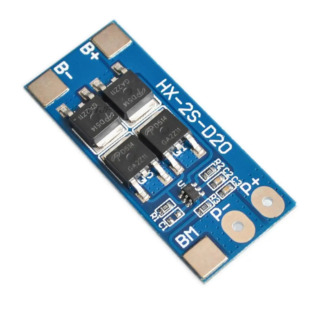 Custom 2S 10A 7.4V 18650 lithium battery protection board 8.4V balanced function/overcharged protection