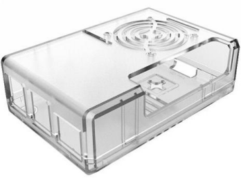 ABS Plastic Case Enclosure with Cooling Fan Heatsinks for Raspberry Pi 4 Model B LT-3B320