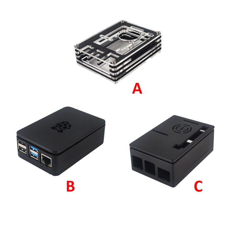 Original Raspberry Pi 4B Kit  5V 3A Power Adapter + Cooling Fan + Heat Sinks for Raspberry Pi 4 Model B customize