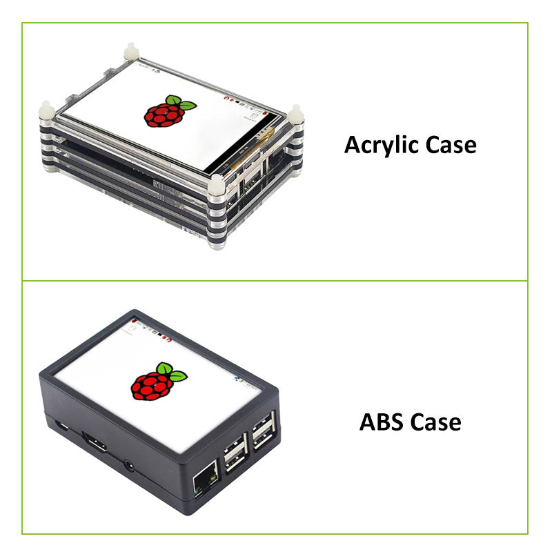 Original Raspberry Pi 3 Model B Plus with WiFi 3.5 Inch Touchscreen+Power Adapter+Case+Heat Sink for Respberry Pi 3B+ customize