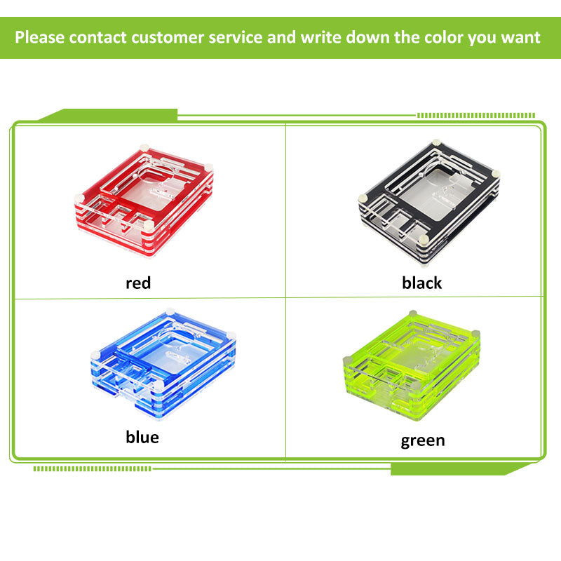 Raspberry Pi 4 Model B Kit 2GB/4GB/8GB RAM Board+ Cable + Acrylic Case +  Reader +5V 3A Power Supply for Raspberry Pi 4 customize