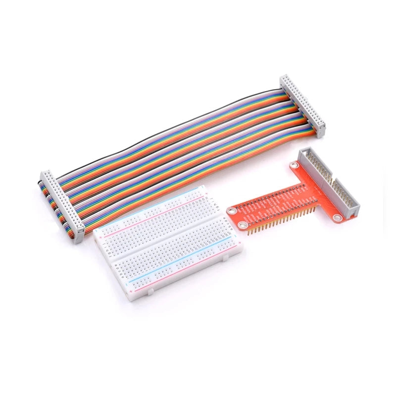 Hot sale Raspberry Pi expansion DIY kit (GPIO cable + breadboard + GPIO plate) customize