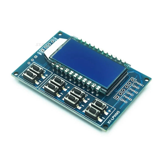 Custom 3 channels PWM pulse frequency duty cycle adjustable module square wave rectangular wave signal generator