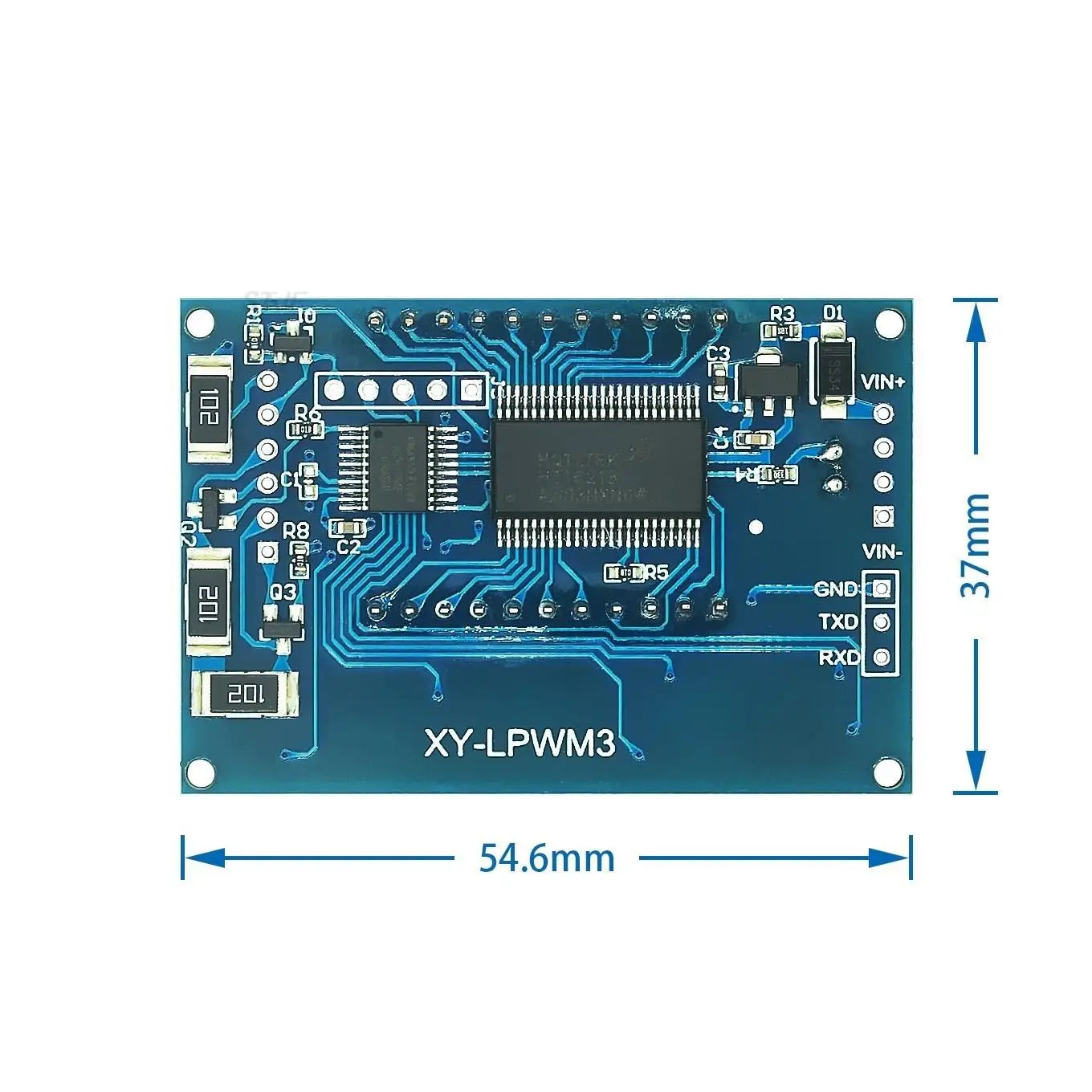 Custom 3 channels PWM pulse frequency duty cycle adjustable module square wave rectangular wave signal generator