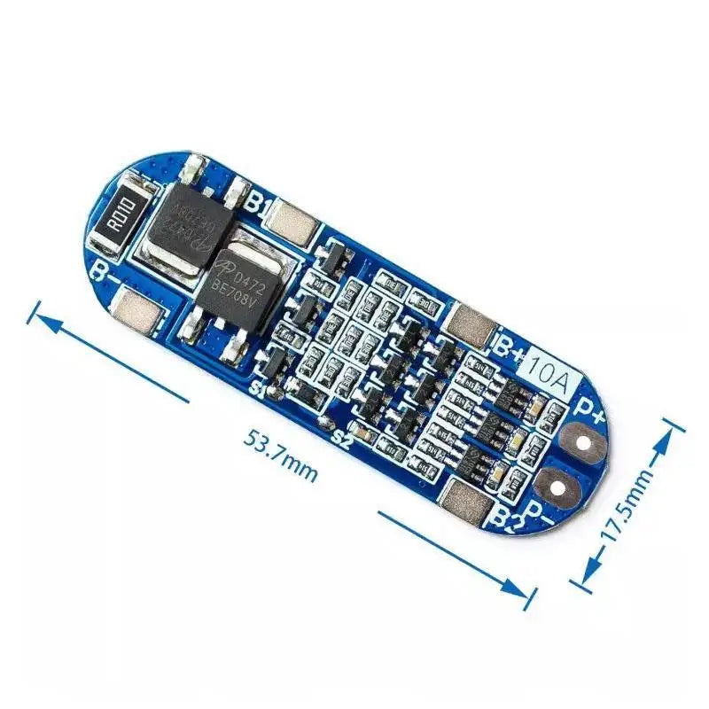 Custom 3 strings of 11.1V 12V 12.6V lithium battery protection board with overcharge and overdischarge short circuit function 10A curre