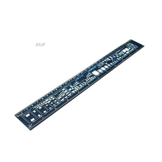 Custom 30cm Multifunctional PCB Ruler EDA Measuring Tool Chip IC Electronic Engineers PCB Protractor For Geeks Makers Reference Ruler