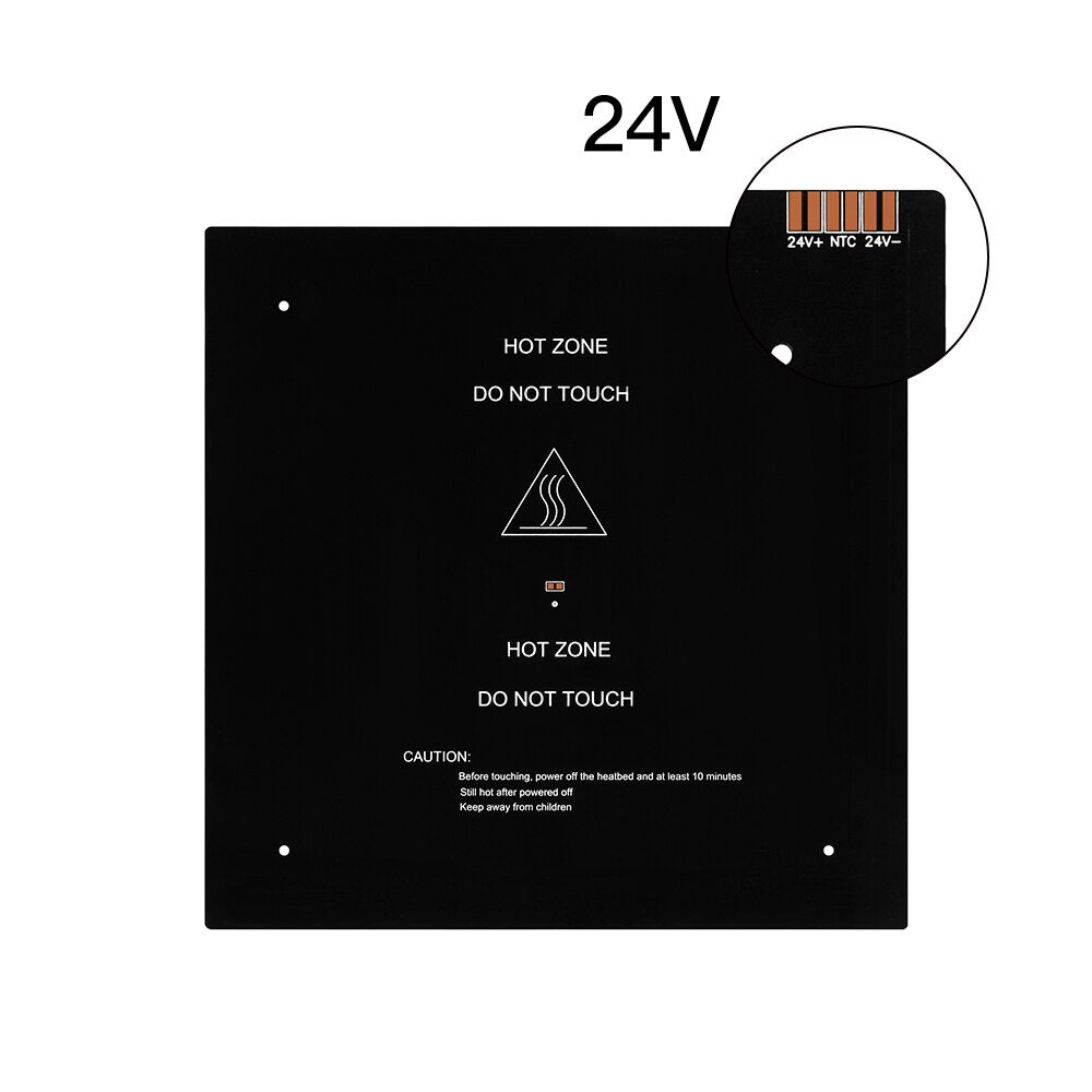 310*310*3.0mm 3D Printer Parts MK3 Hotbed Latest Aluminum Heated Bed Support 24V For Creality  CR10 DIY customize