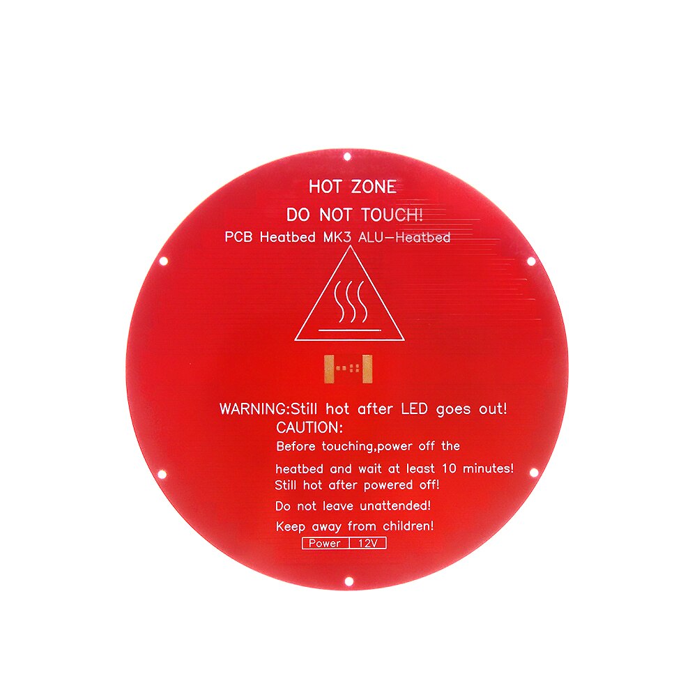 310*310*3.0mm 3D Printer Parts MK3 Hotbed Latest Aluminum Heated Bed Support 24V For Creality  CR10 DIY customize