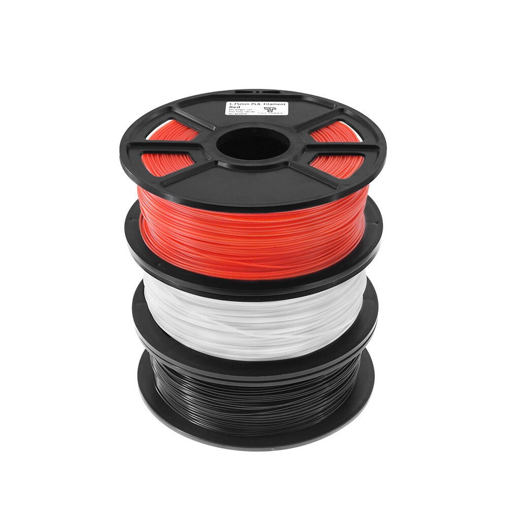 3D Printer 1.75mm PLA Filament Printing Materials Plastic For 3D Printer Extruder Pen Accessories Red White filamento pla customize