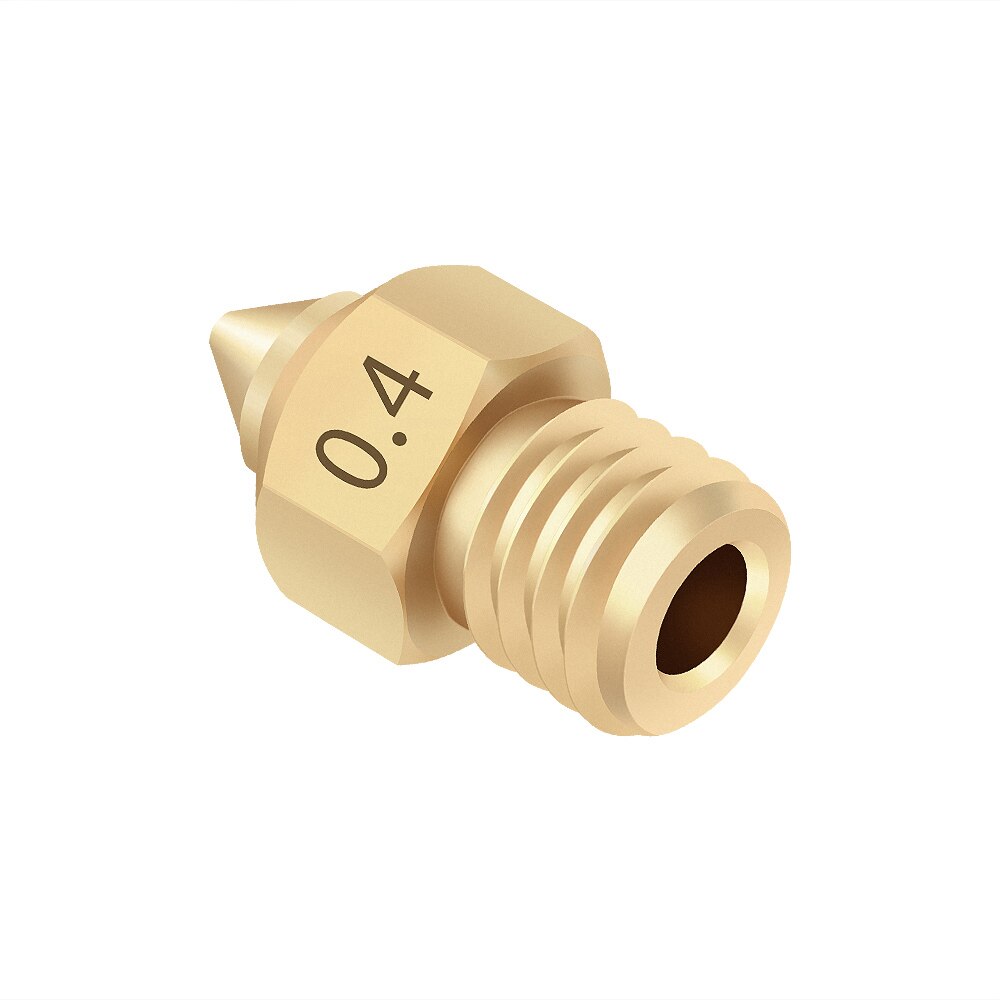 Custom 3D Printer Brass Copper TTS New Version Of Pointed MK8 Nozzle 1.75mm 0.2/0.3/0.4/0.5 Extruder Print Head For Ender 3 V2 CR-6 SE