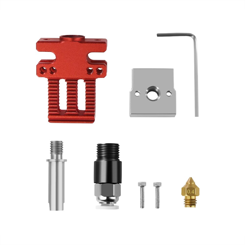 3D Printer CR-6 SE Assembled Full Extruder Hotend Kit Mk8 Nozzle With Heating/Cooling/Leveling System Heating Block For Ender 3 customize