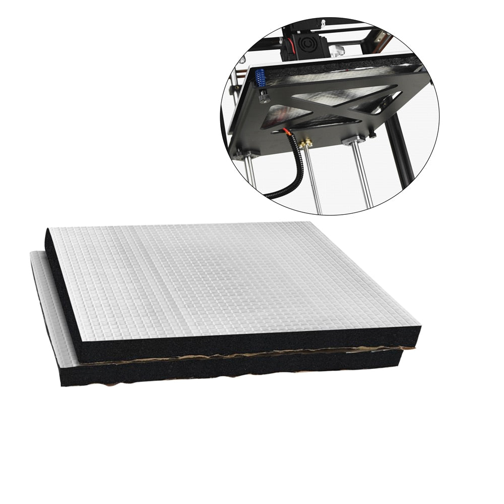 Custom 3D Printer Heat Insulation Cotton 200/220/310mm Heatbed Sticker Foil Self-Adhesive Insulation Cotton For Ender 3 V2 Pro Ender 5