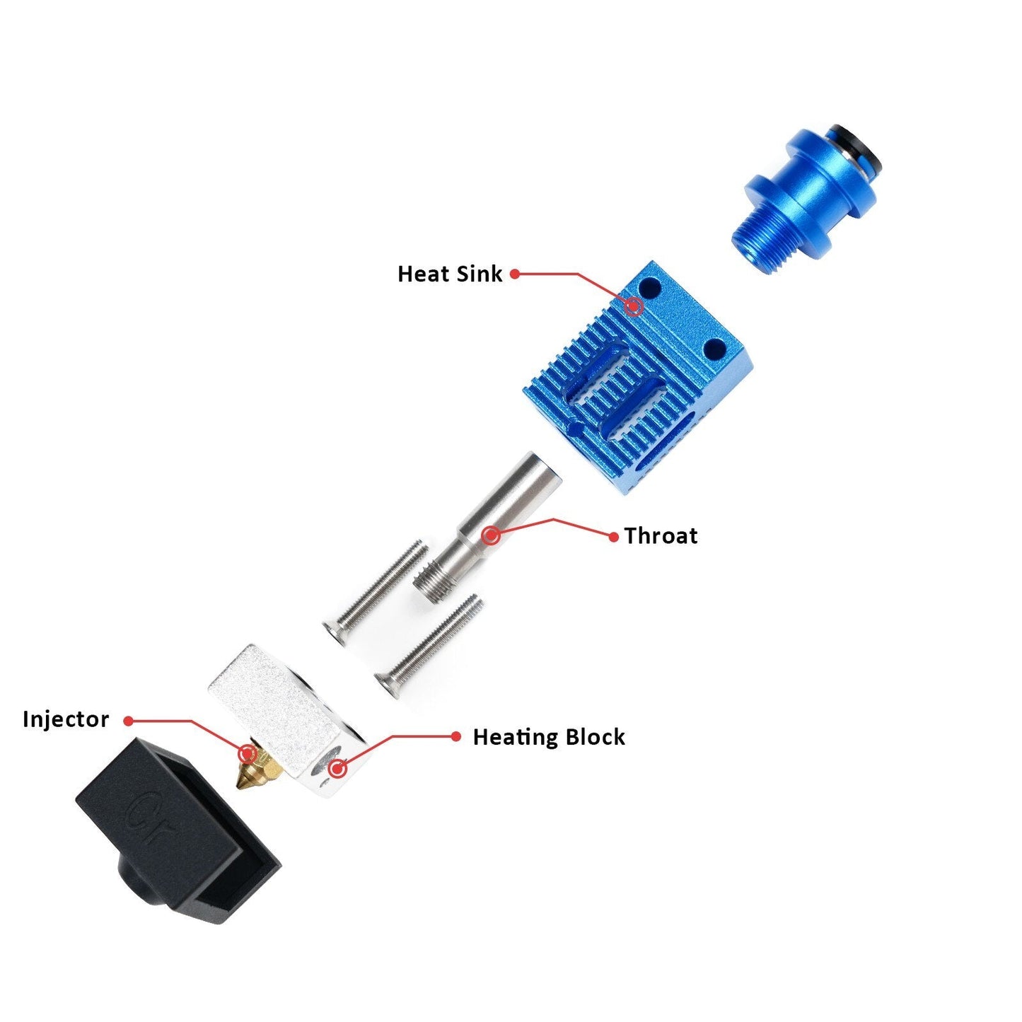 3D Printer Parts CR-10/CR-10S Ender3 V2 Ender5 Hotend Extruder Upgrade Kit Full Metal J-head Hot End For Bowden Extruder customize