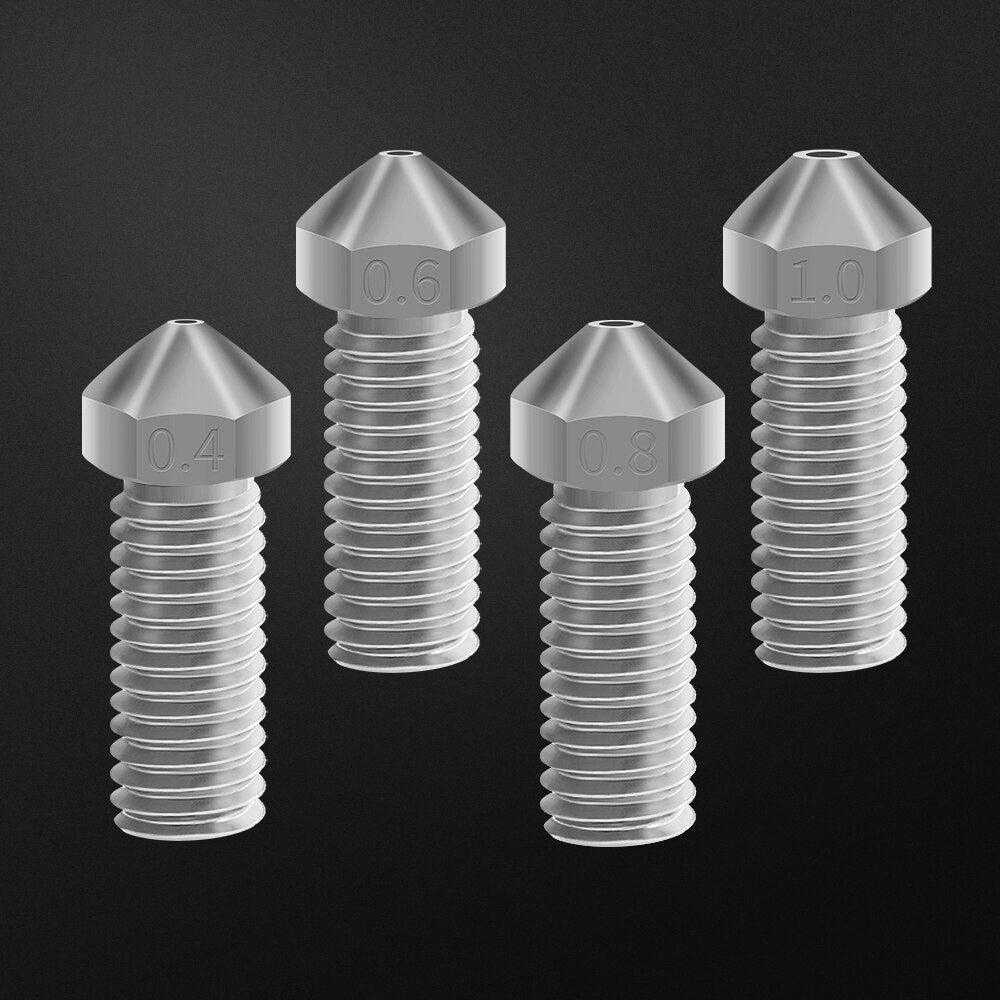 3D Printer Parts NF-V6 Plated Copper Volcano Nozzle 0.4mm 0.6mm 0.8mm M6 For V6 Volcano J-head Hotend customize