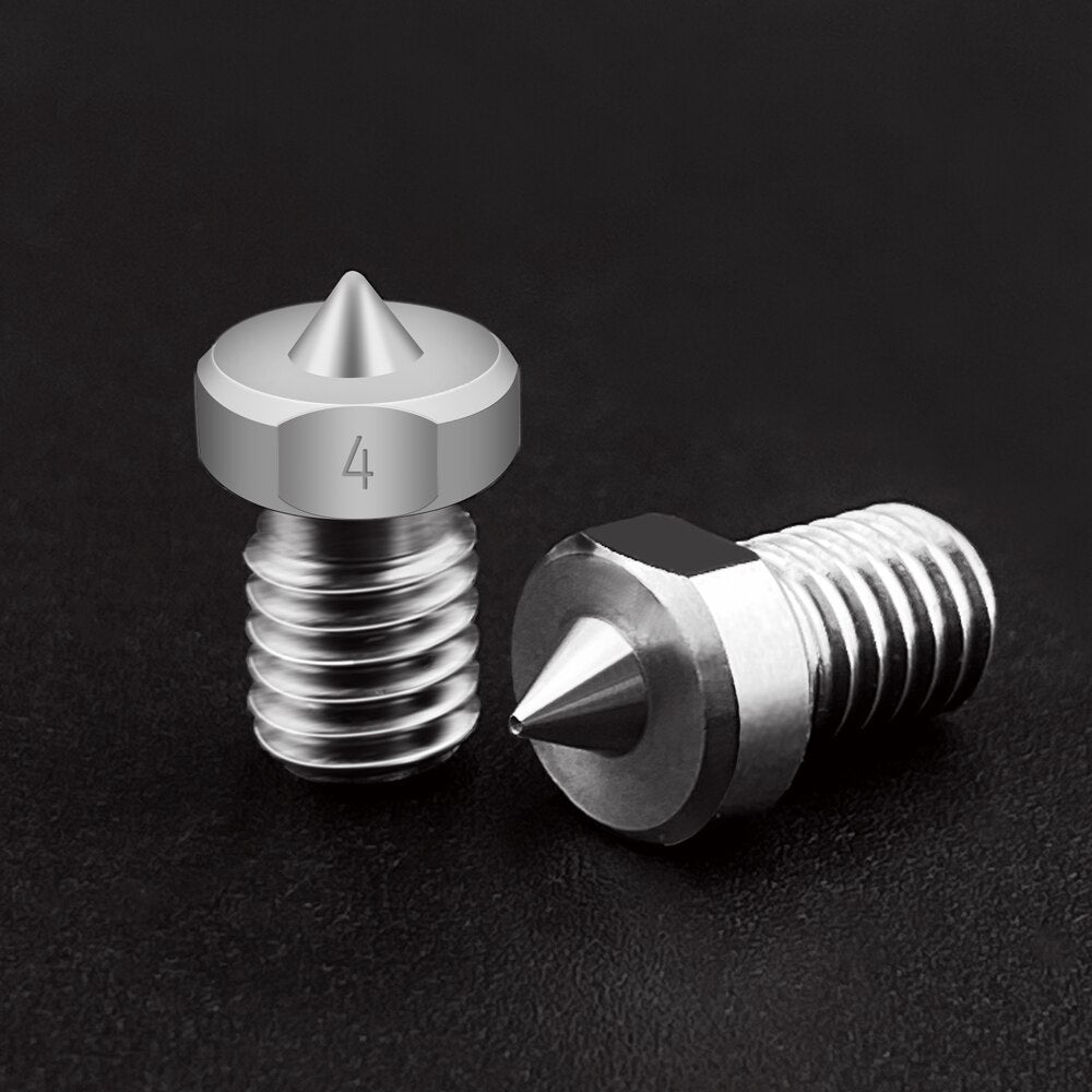 3D Printer Parts TC4 Titanium Alloy Nozzle E3D V5 V6 High Strength Nozzle M6 Thread  J-head Hotend Extruder 1.75MM Filament customize