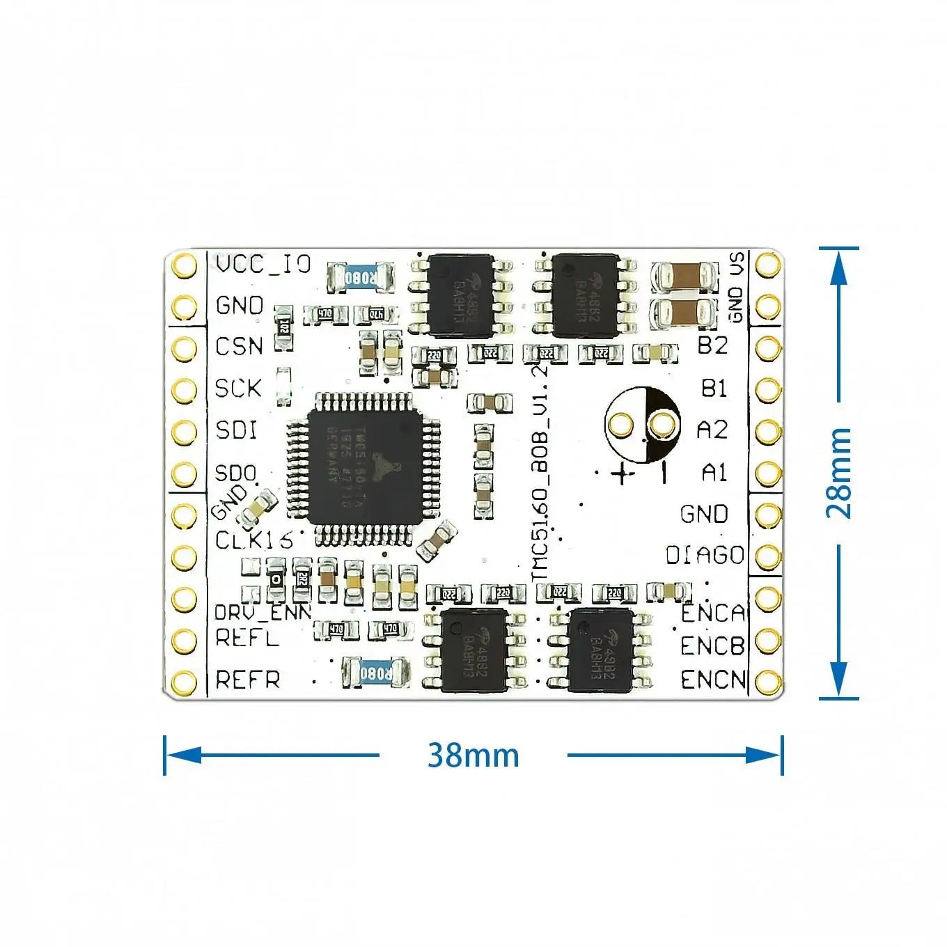 Custom  3D Printer Parts TMC5160TA-V1.0 BOB High Power Stepper Motor Driver TMC5160 StepStick Super Silent with StealthChop/SpreadCycle