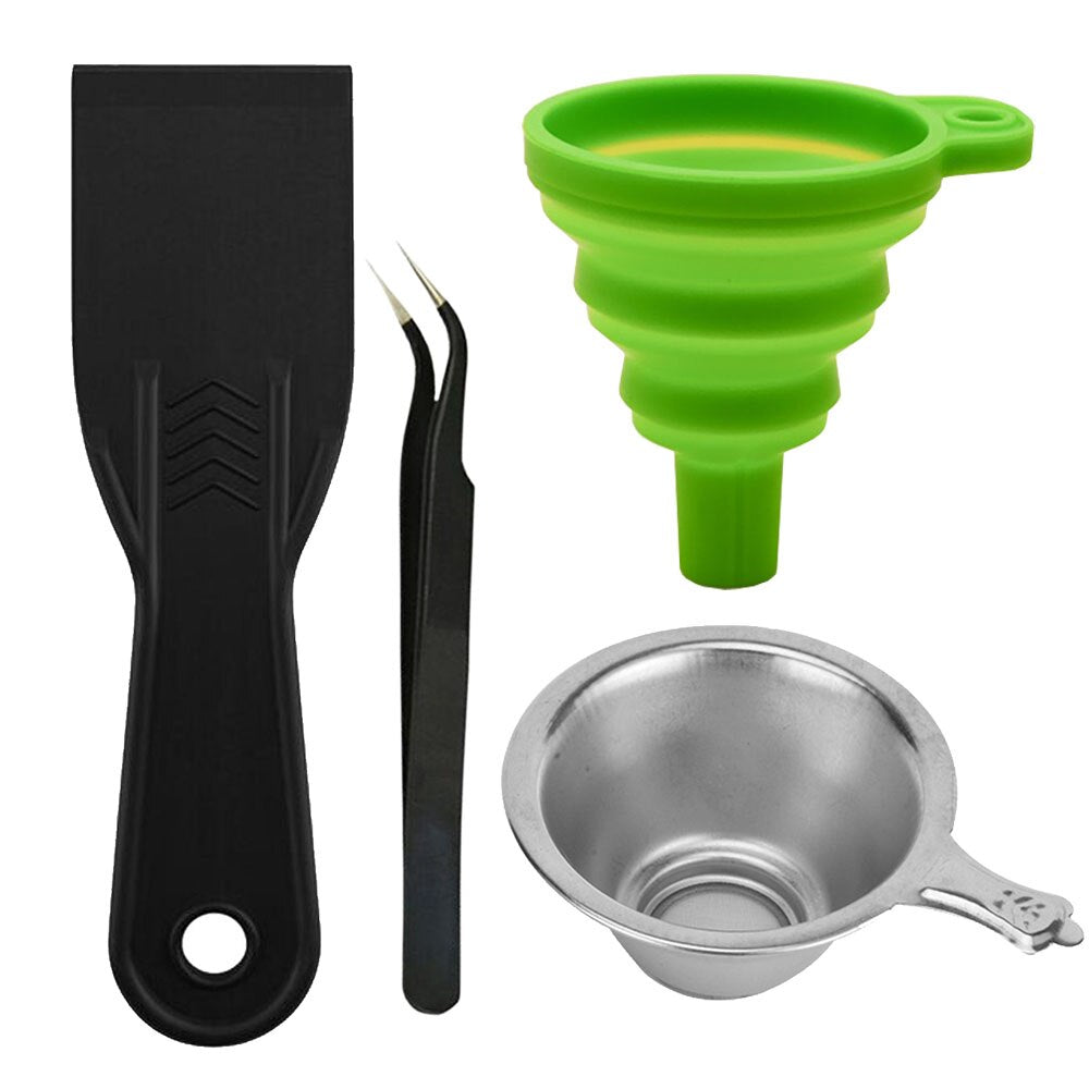 Custom 3D Printer parts Silicon Funnel+Metal UV Resin Filter Cup+tweezers+SLA Resin Special Tool Shovel for Photon DLP Parts