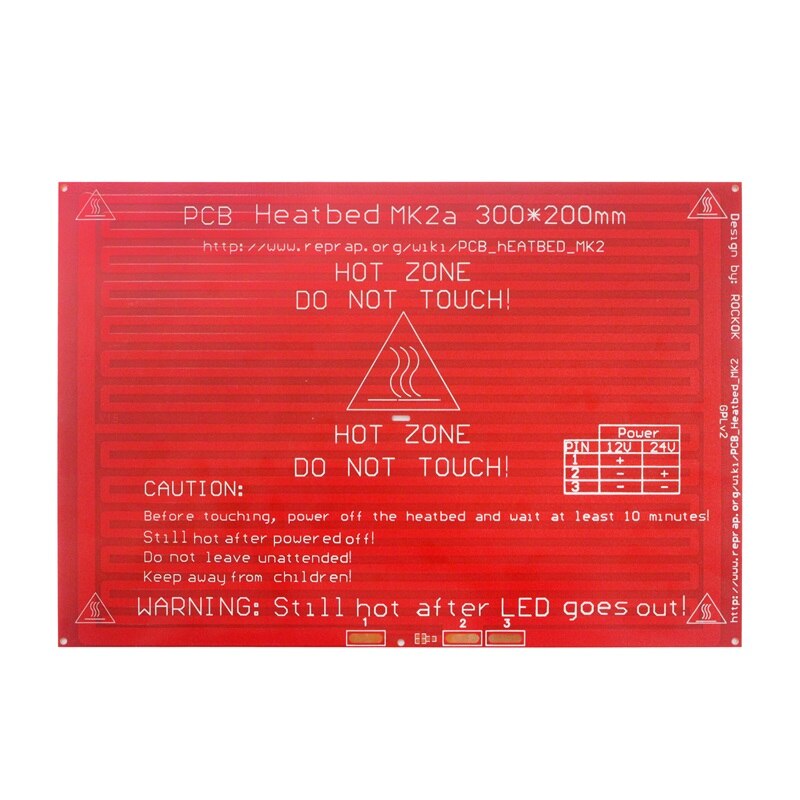 3D printer parts hot bed hot bed dual power supply 12V/24V round or square hot bed/aluminum substrate customize