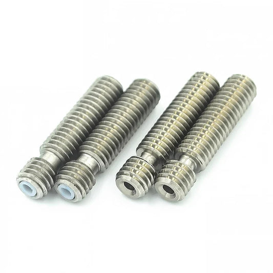 Custom  3D printer throat V5 PTFE tube MK8 throat feed MK8 nozzle throat M6x26 for 3D printer extruder hotend 1.75mm 3.0mm 1pcs