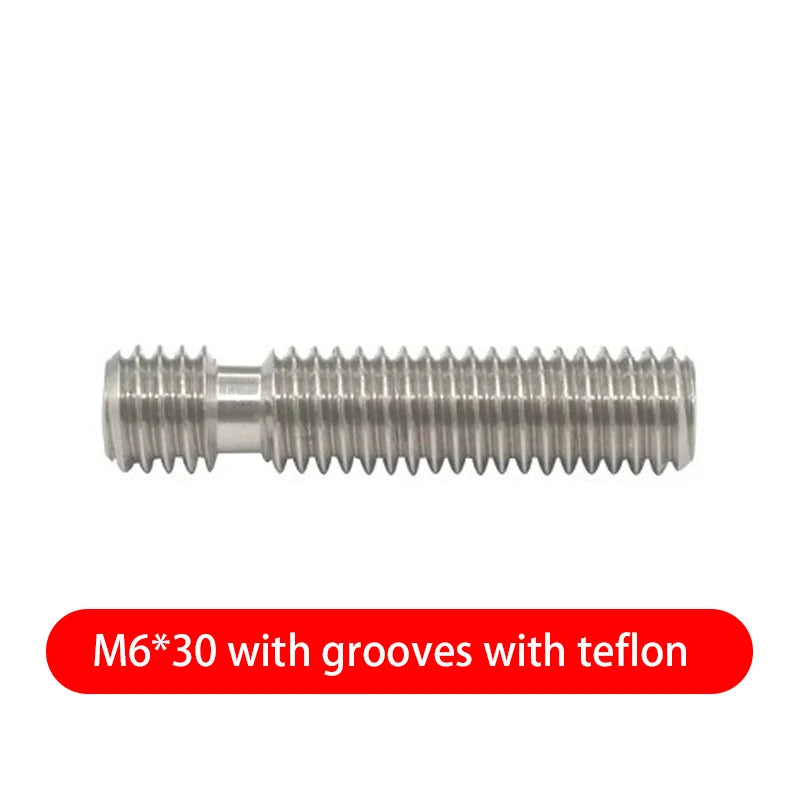 Custom  3D printer throat V5 PTFE tube MK8 throat feed MK8 nozzle throat M6x26 for 3D printer extruder hotend 1.75mm 3.0mm 1pcs