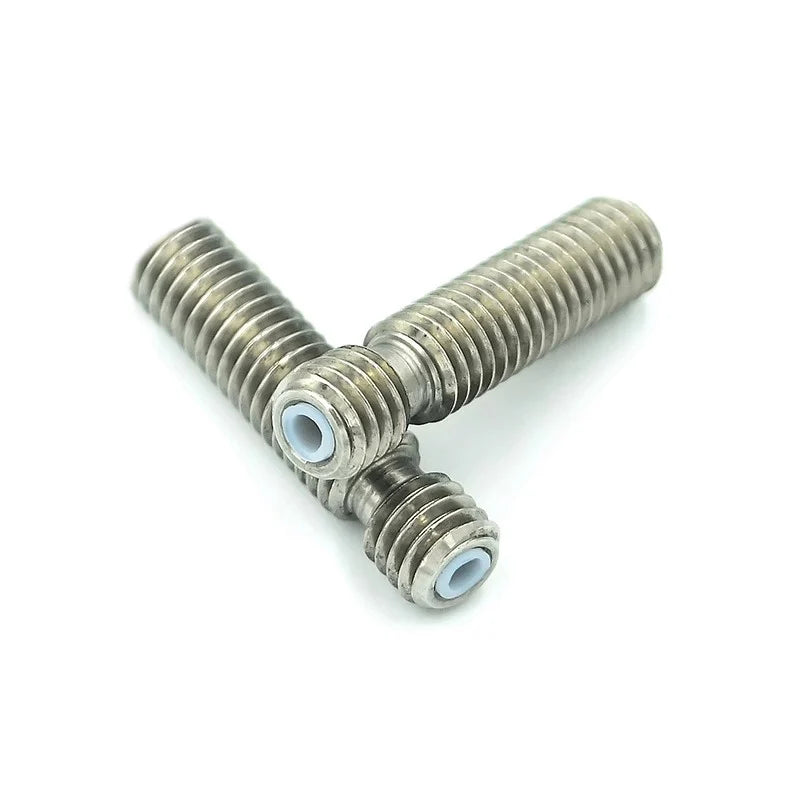 Custom  3D printer throat V5 PTFE tube MK8 throat feed MK8 nozzle throat M6x26 for 3D printer extruder hotend 1.75mm 3.0mm 1pcs