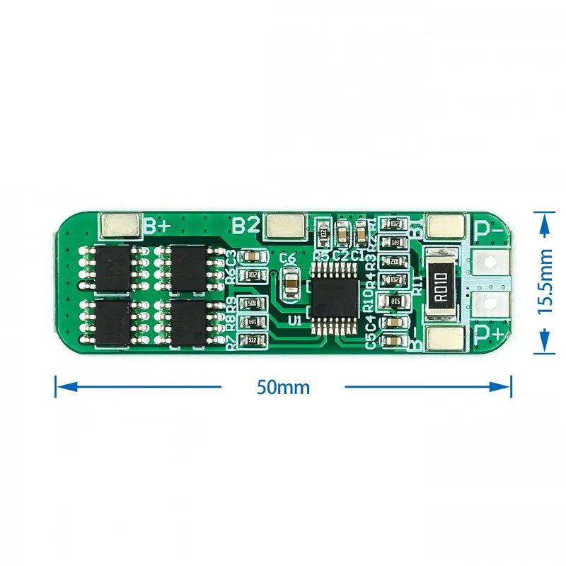 Custom 3S 12V 18650 10A BMS Charger Li-ion Lithium Battery Protection Board Circuit Board 10.8V 11.1V 12.6V Electric Blue Green Battery