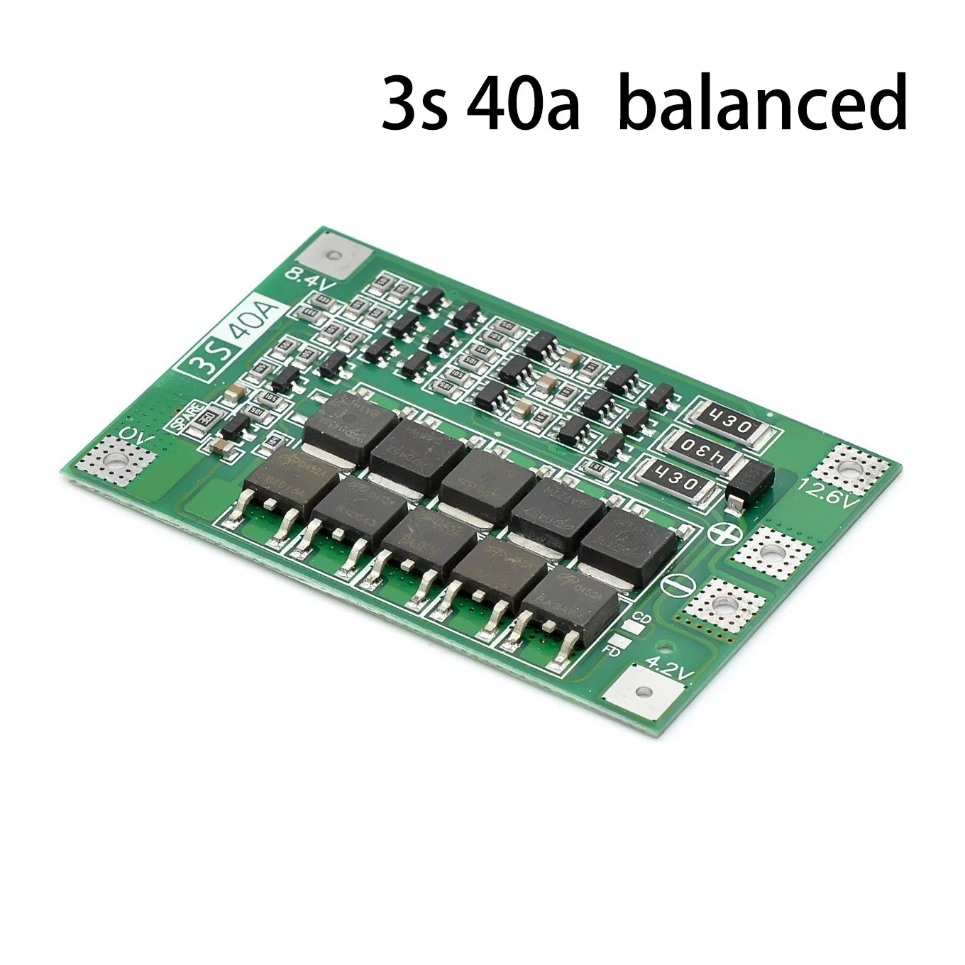 Custom 3S/4S 40A 60A Li-ion Lithium Battery Charger Protection Board 18650 BMS For Drill Motor 11.1V 12.6V/14.8V 16.8V Enhance/Balance