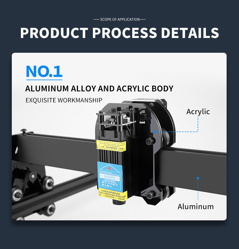 Laser DIY engraving machine High intensity laser engraving machine accuracy of 0.08 mm Carving area 386 x275 mm customize