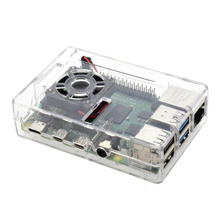 Raspberry Pi 4 Generation 4B new housing with cooling fan ABS protective case LT-4A05 customize