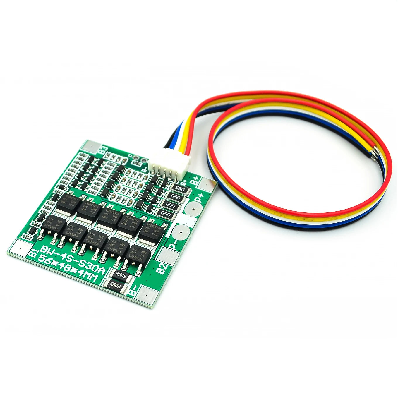 Custom 4S 30A 14.8V Li-ion Lithium 18650 Battery BMS Packs PCB Protection Board Balance Integrated Circuits 45x56mm Electronic Board