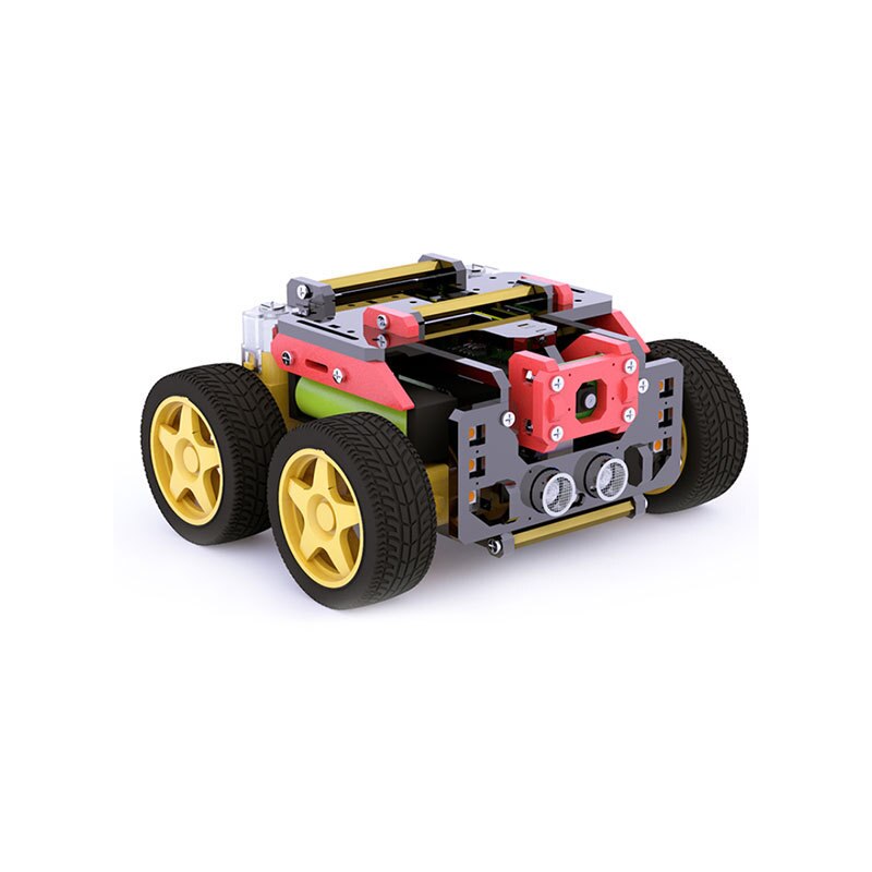 4WD Robtic Steam Science and Education Raspberry Pi Four-Wheel Trolley Obstacle Avoidance Tracing Real-Time Picture Robot Spot