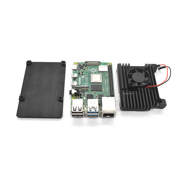 NEW Raspberry Pi 4 Aluminum Metal Case Raspberry Pi 3 Aluminum Case Box with single Fan Heat Sink for Raspberry Pi 4 3 Model B 3B Plus customize