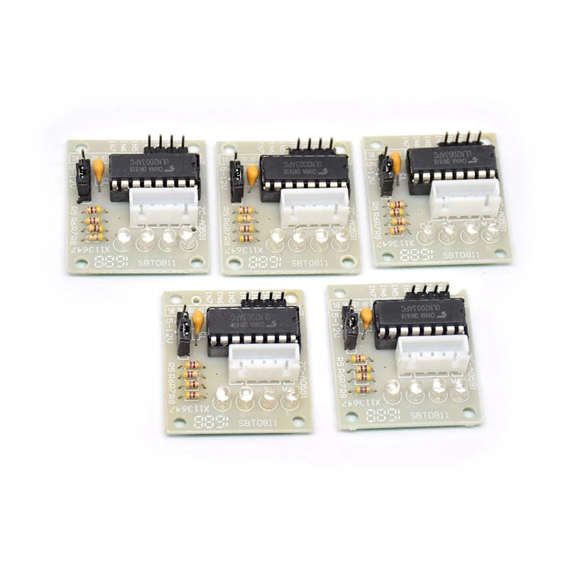 with Plastic box 10pcs/lot 28BYJ-48-5V 4 phase Stepper Motor+ Driver Board ULN2003 + female to male dupont cable for Arduinos customize