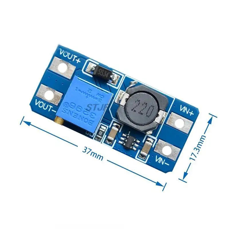 Custom 5PCS MT3608 DC-DC Step Up Converter Booster Power Supply Module Boost Step-up Board MAX output 28V 2A