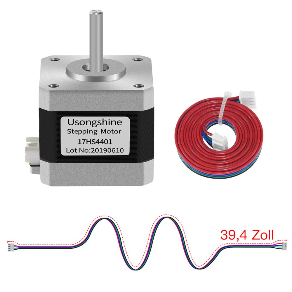 Custom 5Pcs 4-lead Nema17 Stepper Motor 42 Motor Certification Nema 17 Motor 42BYGH 1.5A 17HS4401 For Ender 3 CR10 3D Printer CNC XYZ