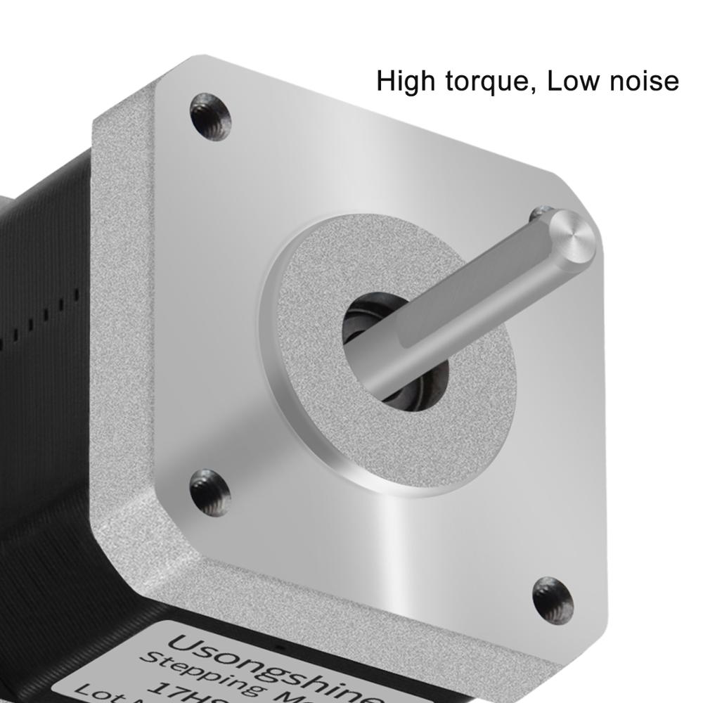 Custom 5Pcs 4-lead Nema17 Stepper Motor 42 Motor Certification Nema 17 Motor 42BYGH 1.5A 17HS4401 For Ender 3 CR10 3D Printer CNC XYZ