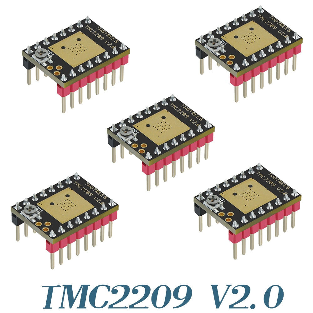 Custom 5Pcs TMC2209 V2 Nema17 Stepper Motor Driver Stepstick 2.5A Uart Ultra Silent For 3D Printer Motherboard MKS Gen L SKR V1.3 V1.4