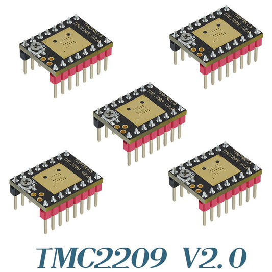 Custom 5Pcs TMC2209 V2 Nema17 Stepper Motor Driver Stepstick 2.5A Uart Ultra Silent For 3D Printer Motherboard MKS Gen L SKR V1.3 V1.4