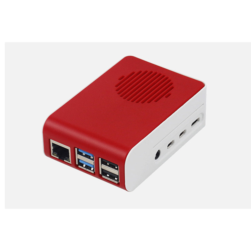 Raspberry pi 4 Case with RGB LED Cooling Fan ABS Case Red White change color Housing Protect Shell for Raspberry Pi 4 Model B LT-4A11 customize