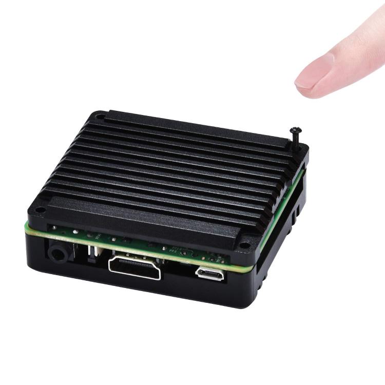 Raspberry Pi Armor case RaspberryPi2b/3B/3b+ Aluminum Alloy Cooling case Dual Fan Box LT-4BLP1007F customize