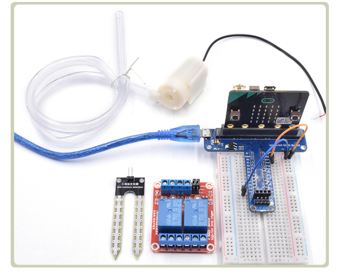 U15 Microbit Automatic irrigation module DIY kit soil moisture detection automatic water pumping customize