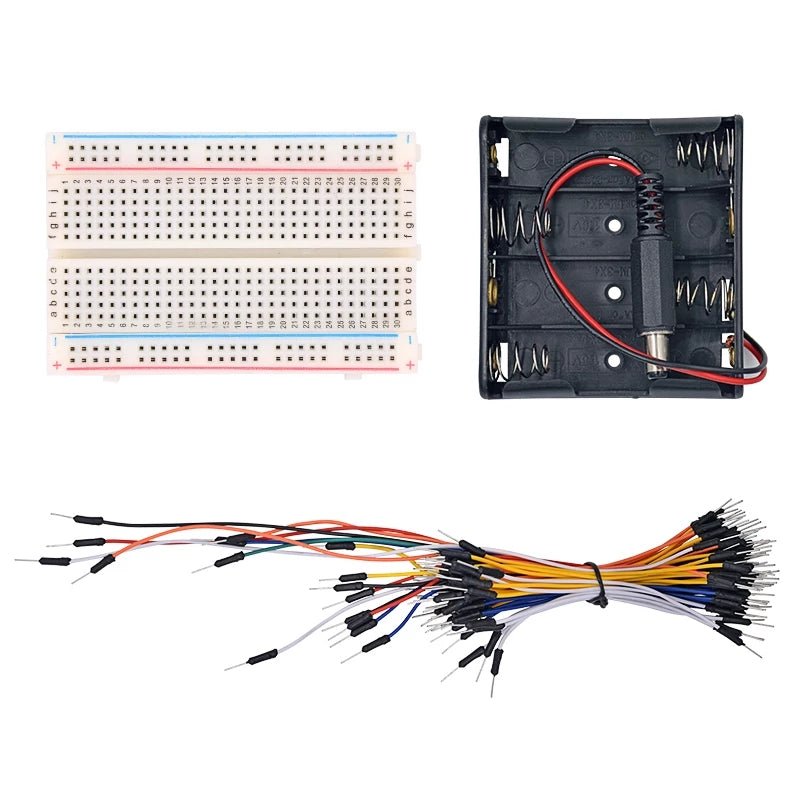 Electronic Universal Parts Kit Breadboard LED Cable Resistor Potentiometer Capacitance for Arduinos Kit