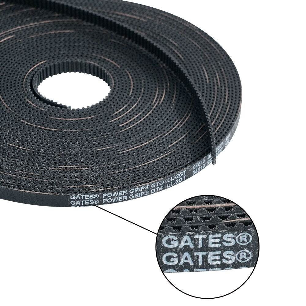 5m/10m//20m/lot 2GT-5.7mm open timing belt GT2 belt Rubber Aramid Fiber cut to length for 3D printer wholesale customize