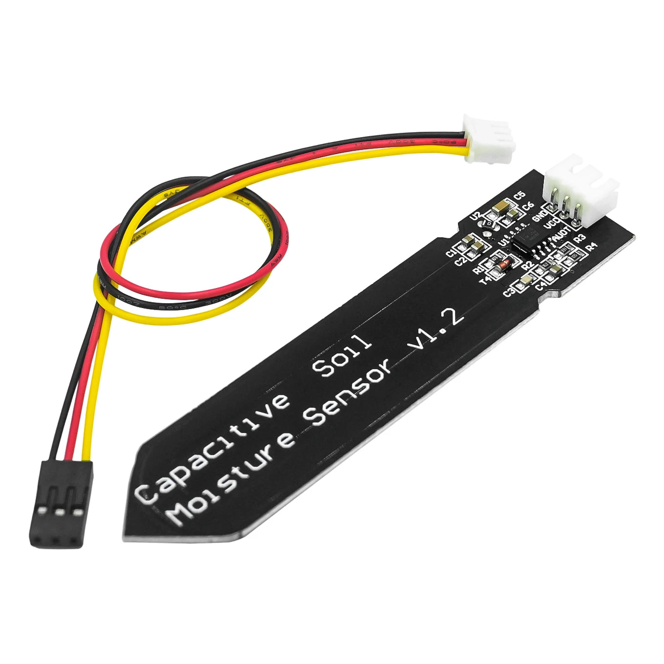 Custom  5pcs Capacitive Analog Soil Moisture Sensor, 3.3~5.5V Corrosion Resistant with Gravity 3-Pin interface for Arduino Raspberry